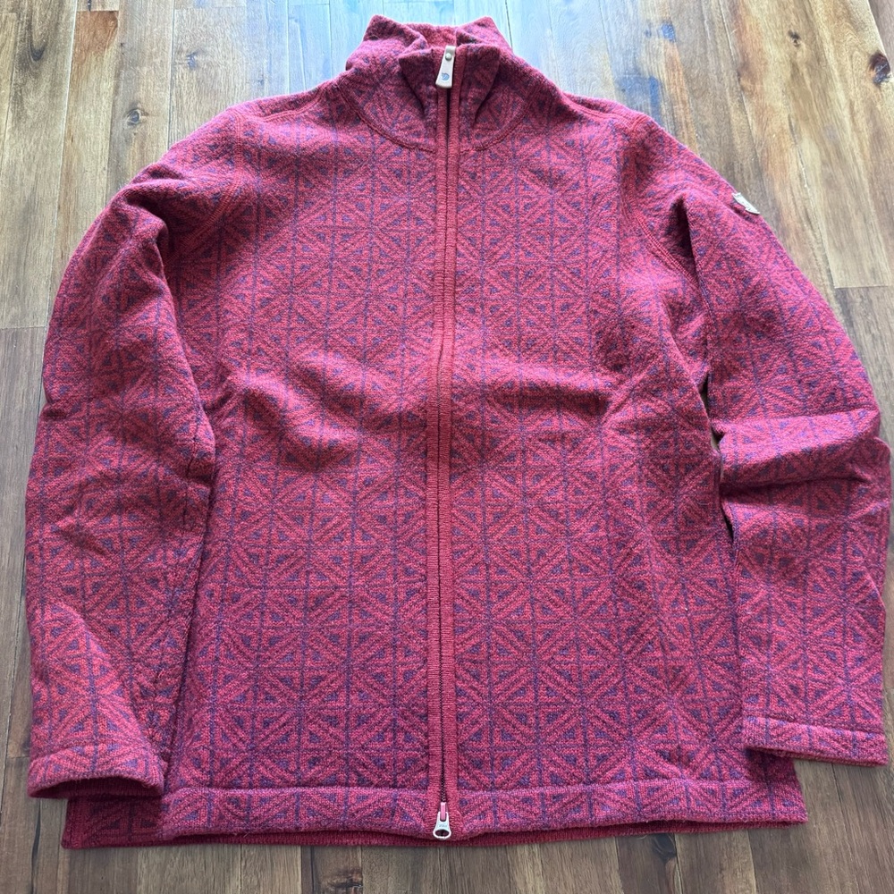 Fjallraven Mock-neck Full zip Sweater Size L